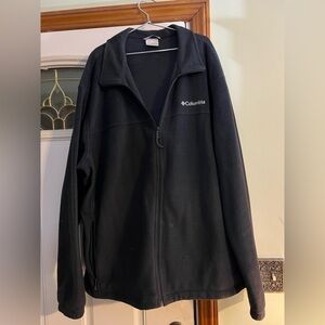 Men’s Columbia Black Fleece classic full zip jacket